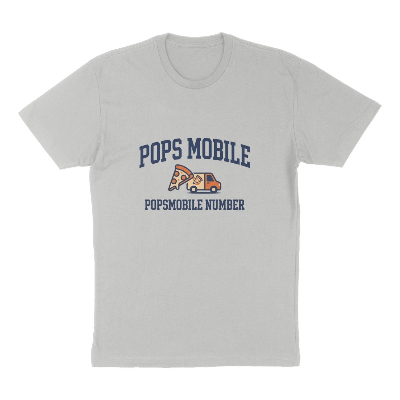 Custom t-shirt: "Pops mobile ", Front print, heather-gray shirt