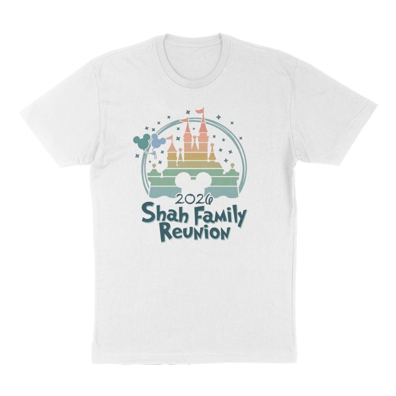 Custom t-shirt: "Shah Family Reunion ", Front print, white shirt