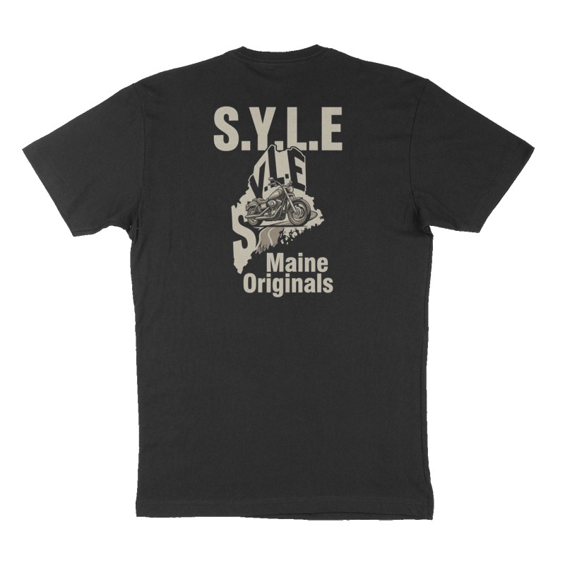 Custom t-shirt: "S.Y.L.E", Back print, black shirt