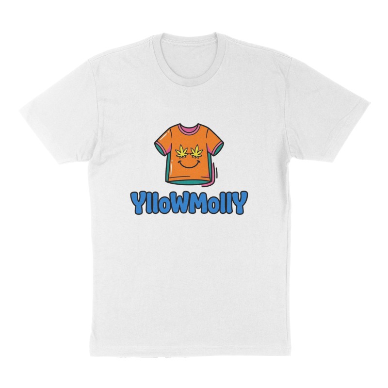 Custom t-shirt: "YlloWMollY", Front print, white shirt