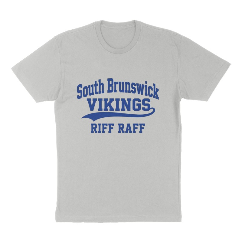 Custom t-shirt: "South Brunswick Vikings "Riff Raff"", Front print, heather-gray shirt
