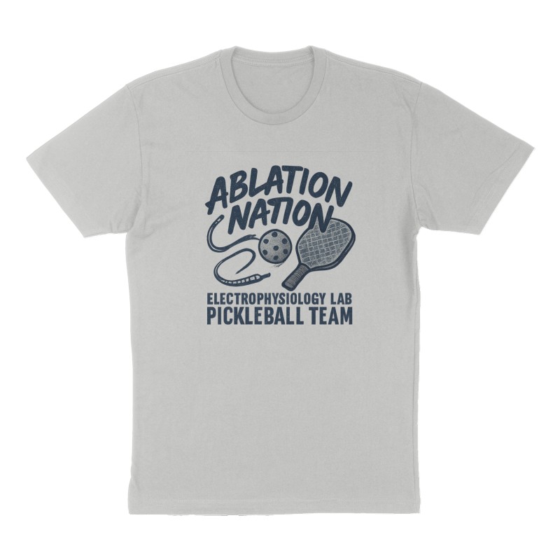 Custom t-shirt: "Ablation Nation", Front print, heather-gray shirt