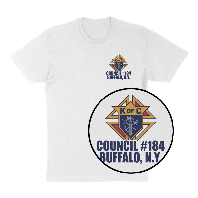 Custom t-shirt design, Left Chest print, white shirt