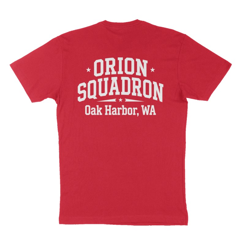 Custom t-shirt: "ORION SQUADRON", Back print, red shirt
