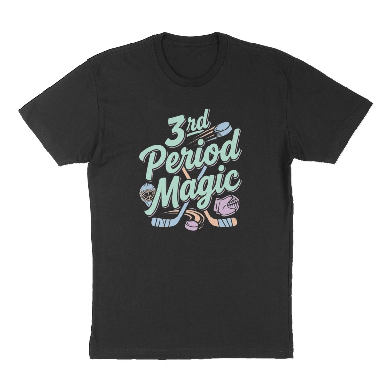 Custom t-shirt: "3rd Period Magic", Front print, black shirt
