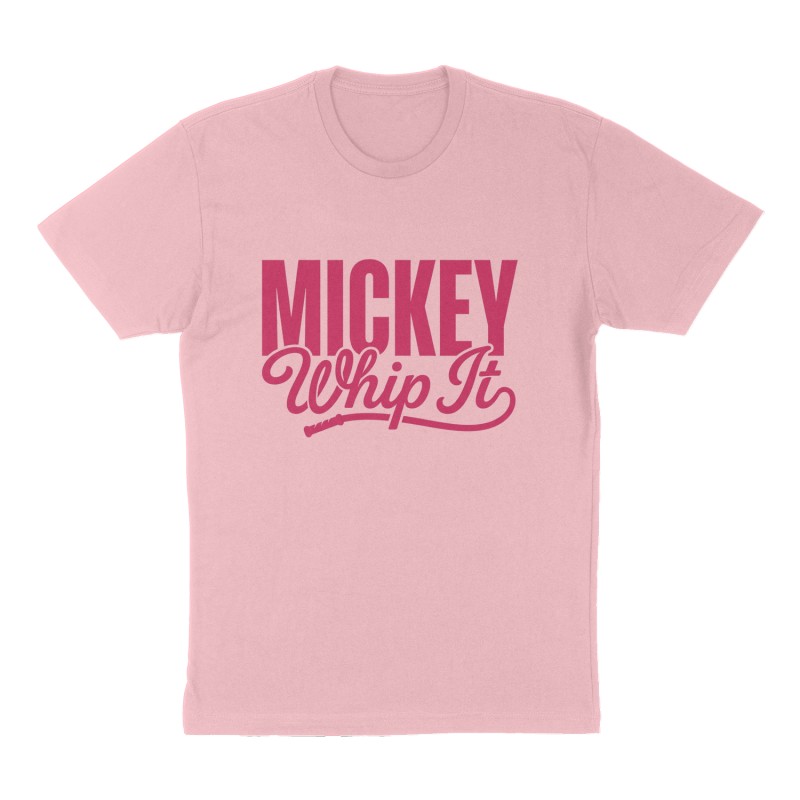 Custom t-shirt: "MICKEY", Front print, pink shirt