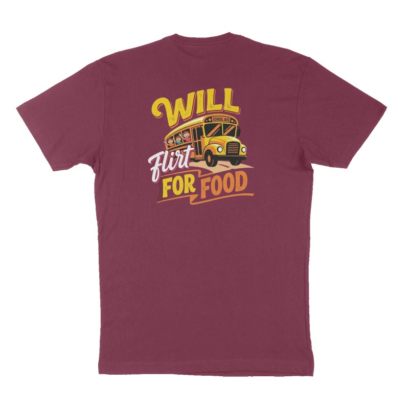 Custom t-shirt design, Back print, maroon shirt