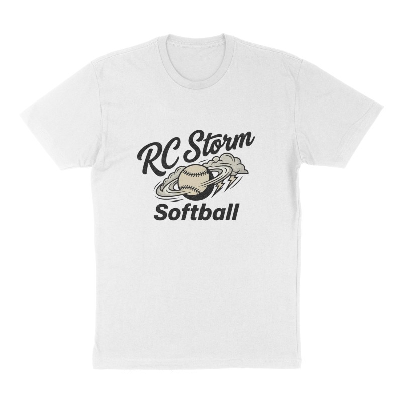 Custom t-shirt: "RC Storm", Front print, white shirt
