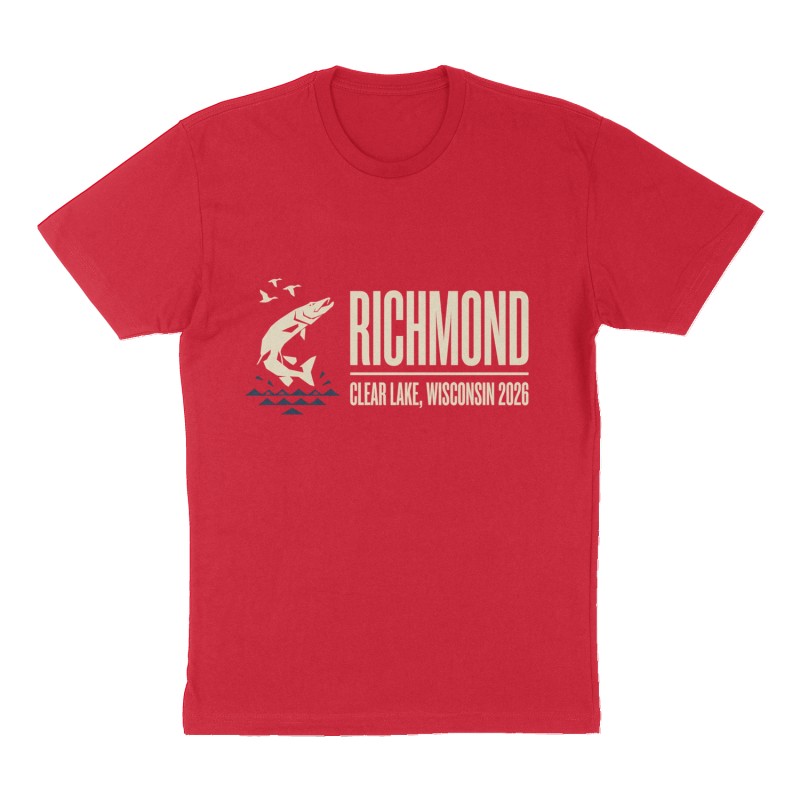 Custom t-shirt: "Richmond", red shirt