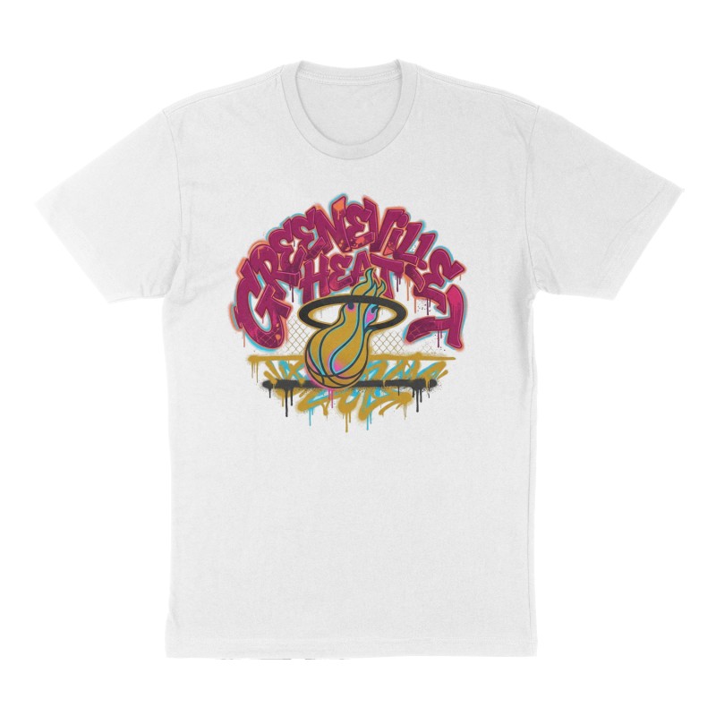Custom t-shirt: "Greeneville Heat", Front print, white shirt