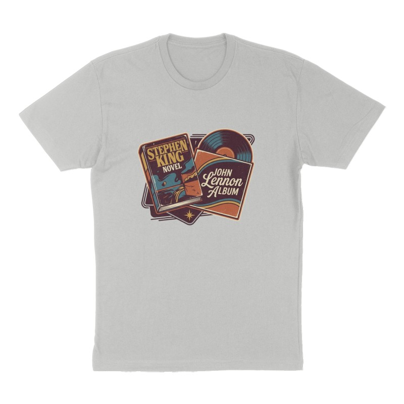 Custom t-shirt design, Front print, heather-gray shirt