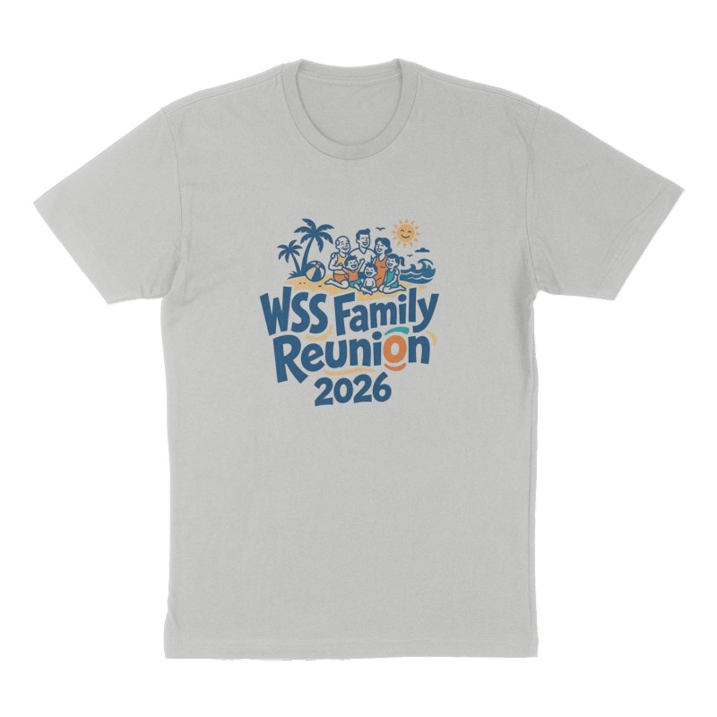 Custom t-shirt: "WSS Family Reunion ", Front print, heather-gray shirt
