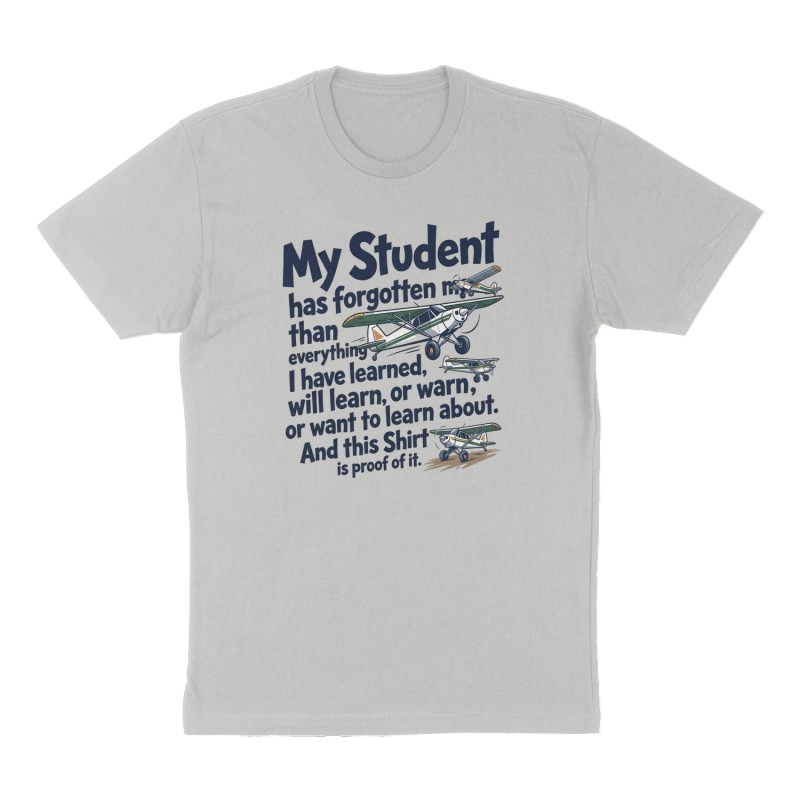 Custom t-shirt: "My Student", Front print, heather-gray shirt