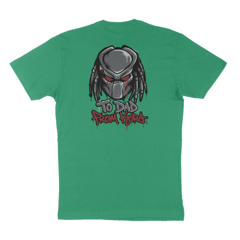 Custom t-shirt design, Back print, green shirt