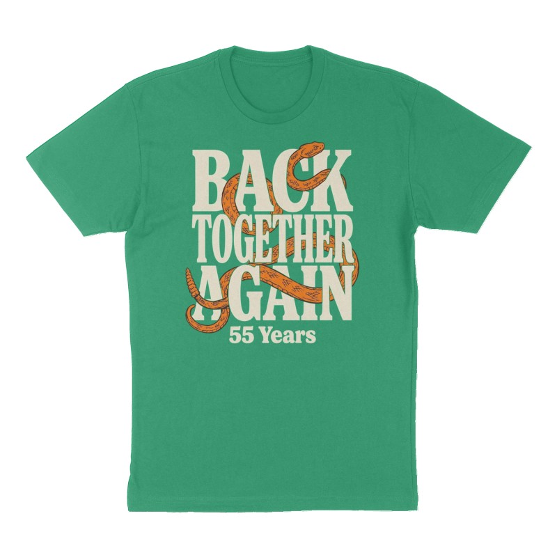 Custom t-shirt: "Back Together Again", green shirt