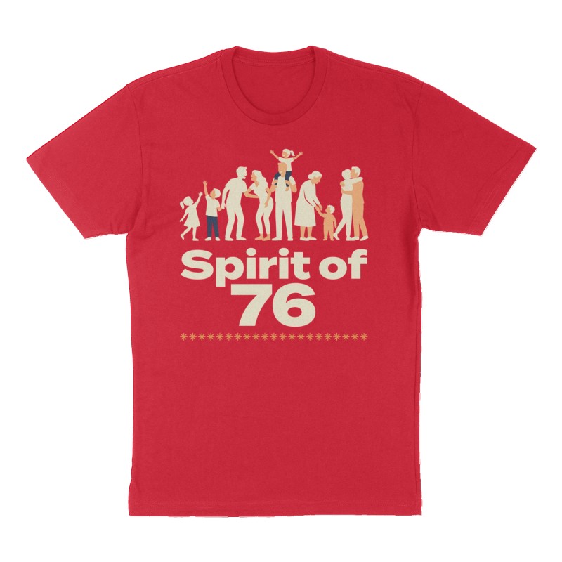 Custom t-shirt: "Spirit of 76", red shirt