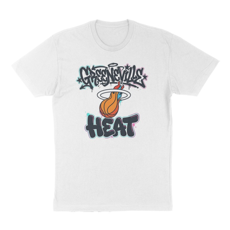 Custom t-shirt: "Greeneville Heat", Front print, white shirt