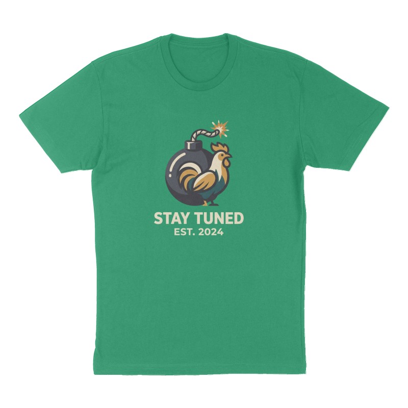 Custom t-shirt design, Front print, green shirt