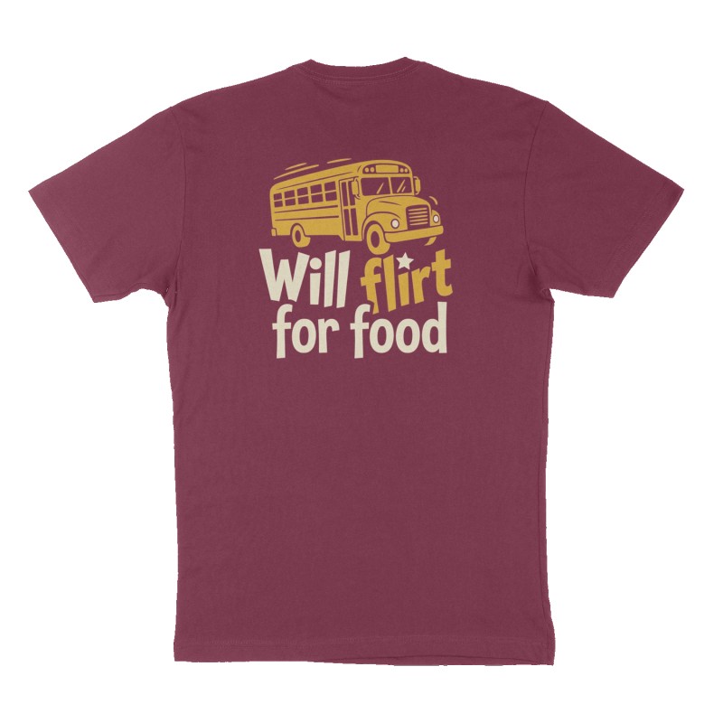 Custom t-shirt design, Back print, maroon shirt