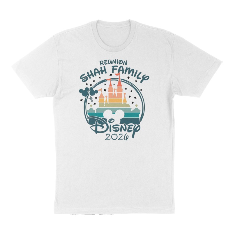 Custom t-shirt: "Shah Family Reunion ", Front print, white shirt