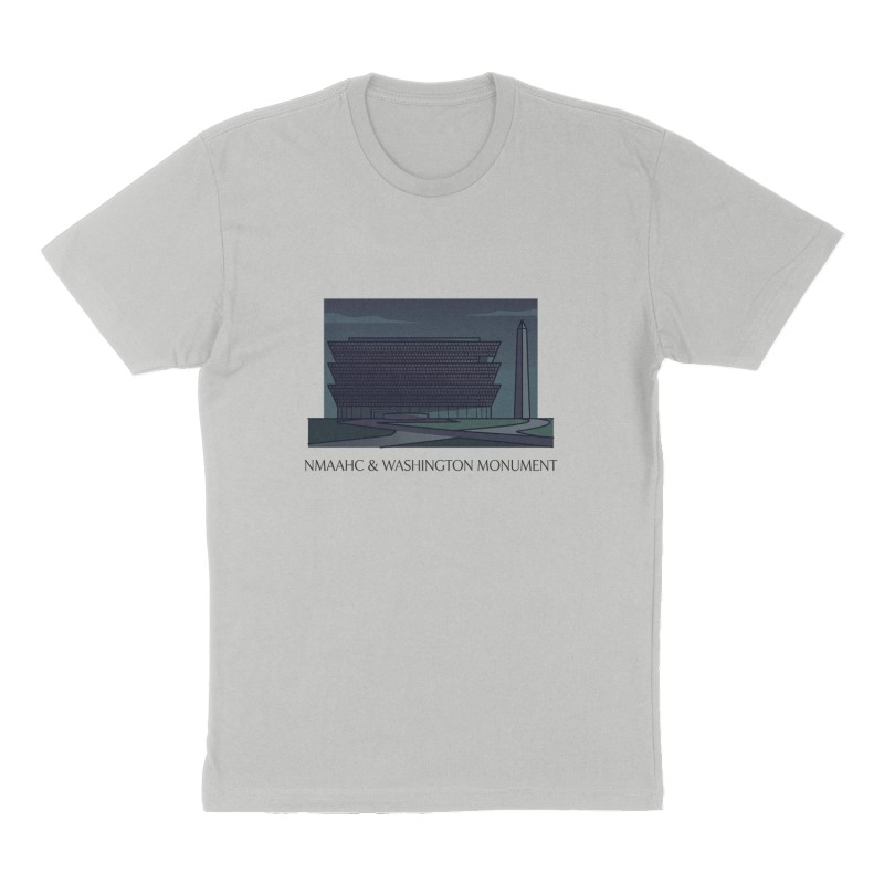 Custom t-shirt design, Front print, heather-gray shirt