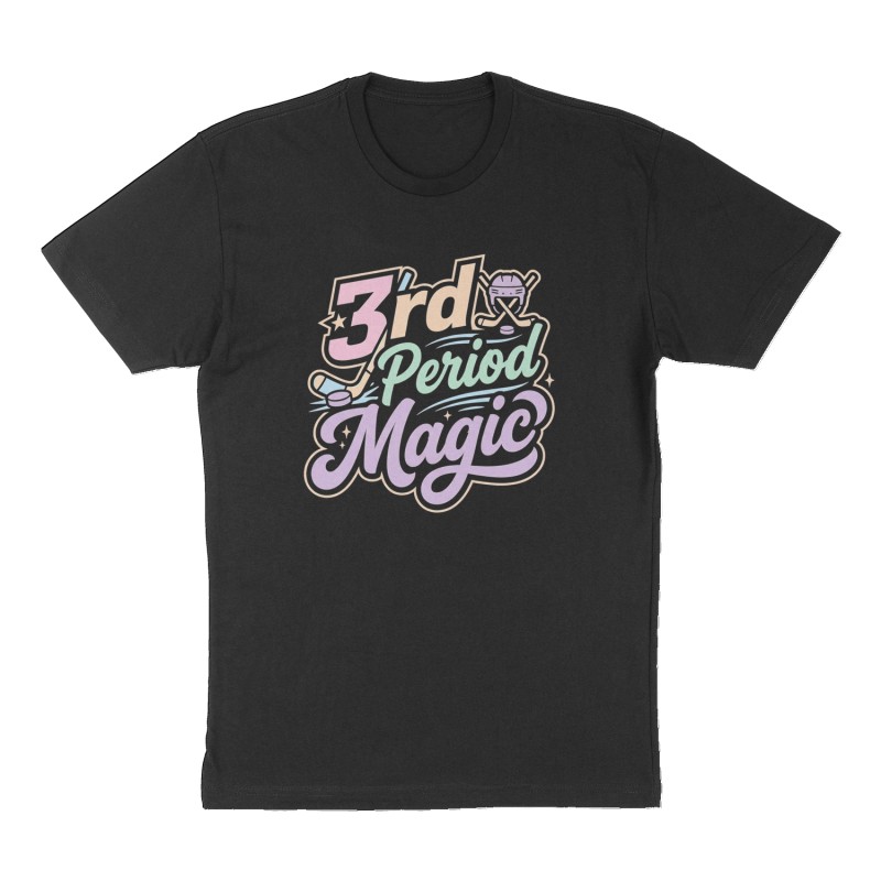 Custom t-shirt: "3rd Period Magic", Front print, black shirt