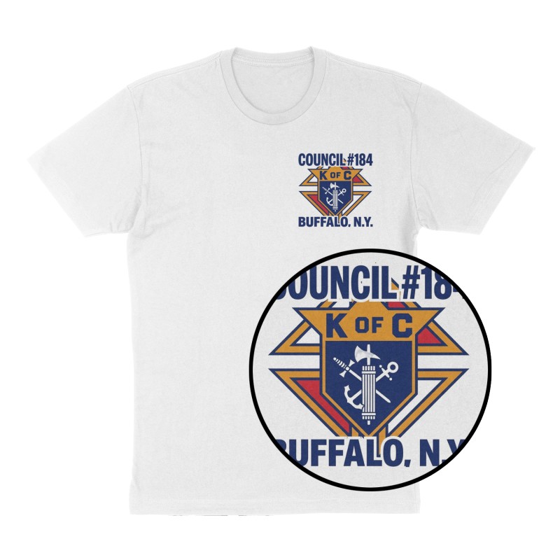 Custom t-shirt design, Left Chest print, white shirt