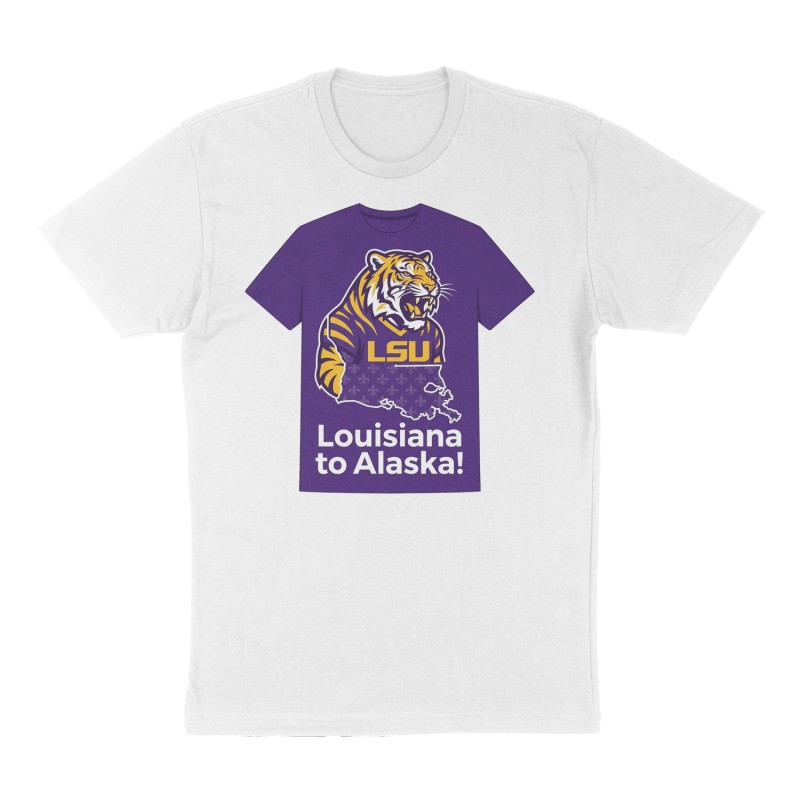 Custom t-shirt design, Front print, white shirt