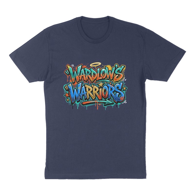 Custom t-shirt: "Wardlow’s Warriors", Front print, navy shirt