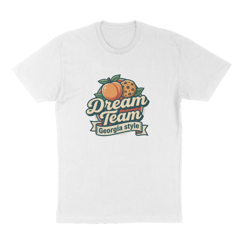 Custom t-shirt: "Dream Team ", Front print, white shirt