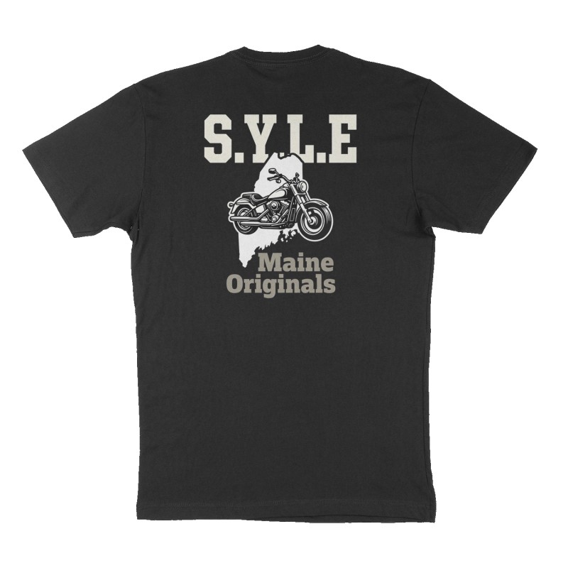 Custom t-shirt: "S.Y.L.E", Back print, black shirt
