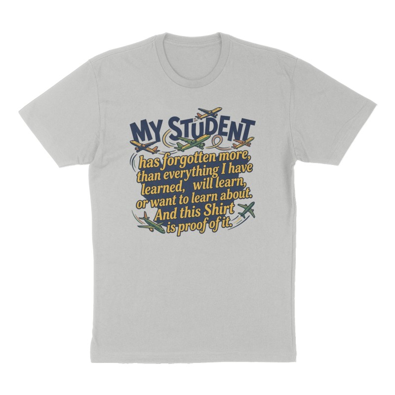 Custom t-shirt: "My Student", Front print, heather-gray shirt