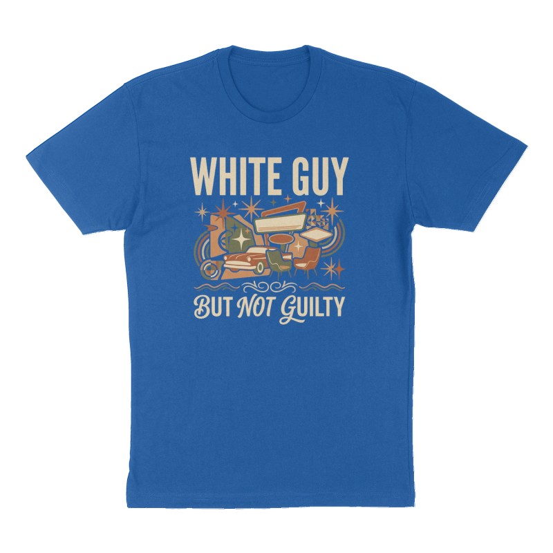 Custom t-shirt design, Front print, royal-blue shirt