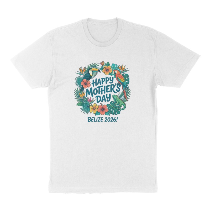Custom t-shirt: "Happy Mother's Day", Front print, white shirt