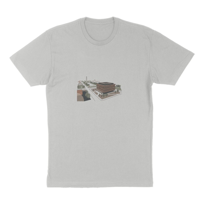 Custom t-shirt design, Front print, heather-gray shirt