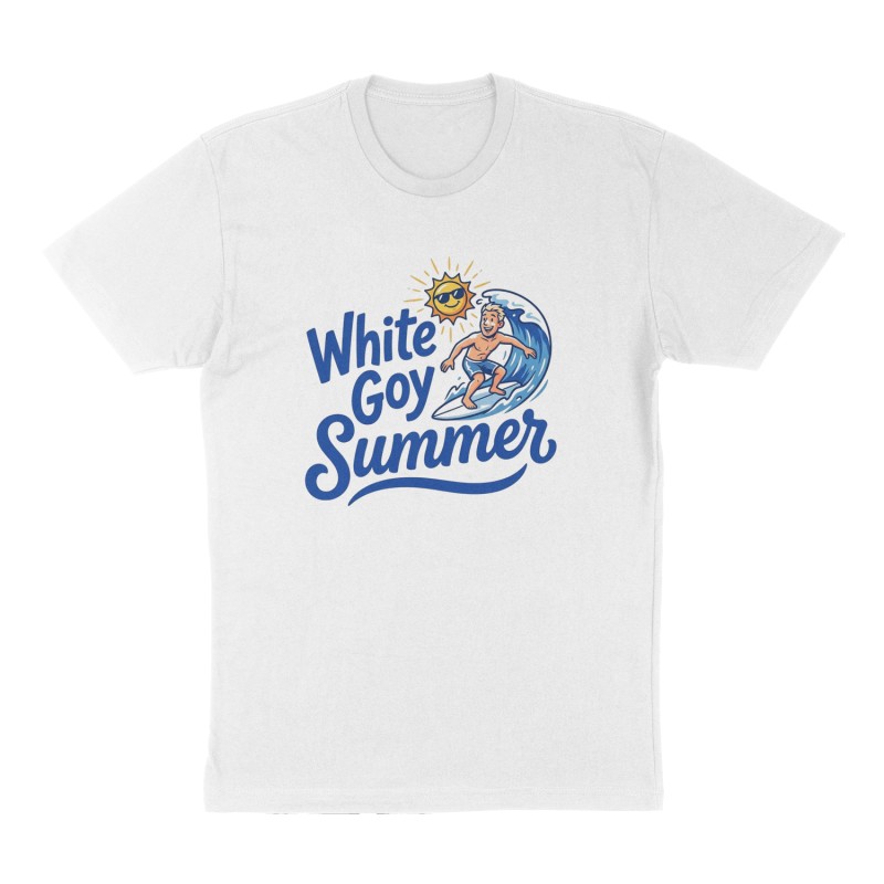 Custom t-shirt: "White Goy Summer ", Front print, white shirt