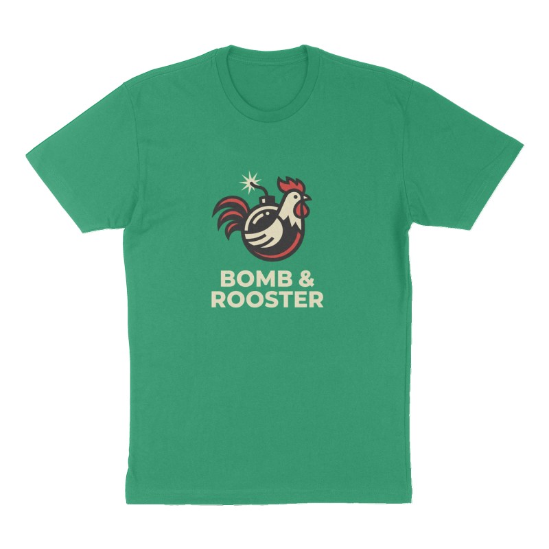 Custom t-shirt design, Front print, green shirt