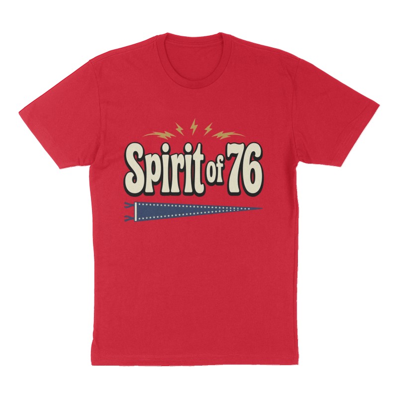 Custom t-shirt: "Spirit of 76", red shirt