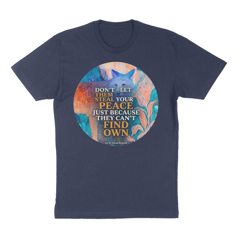 Custom t-shirt design, Front print, navy shirt