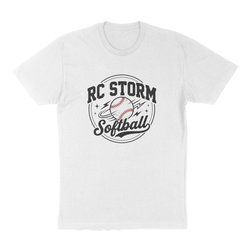 Custom t-shirt: "RC Storm", Front print, white shirt
