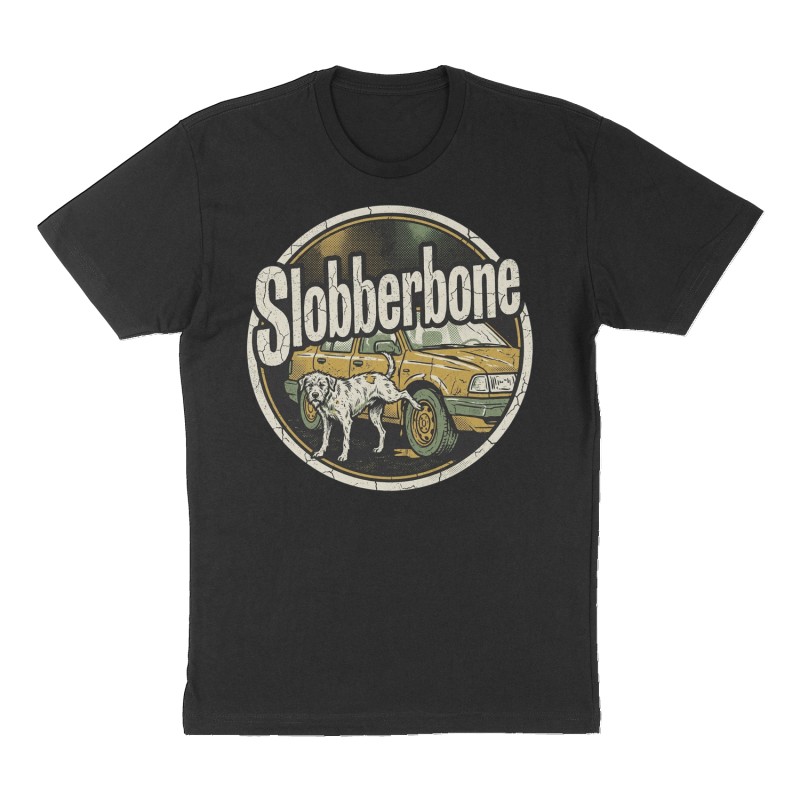 Custom t-shirt: "Slobberbone", Front print, black shirt