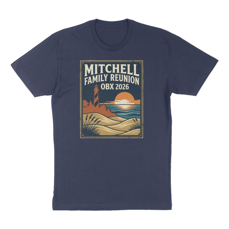 Custom t-shirt design, Front print, navy shirt