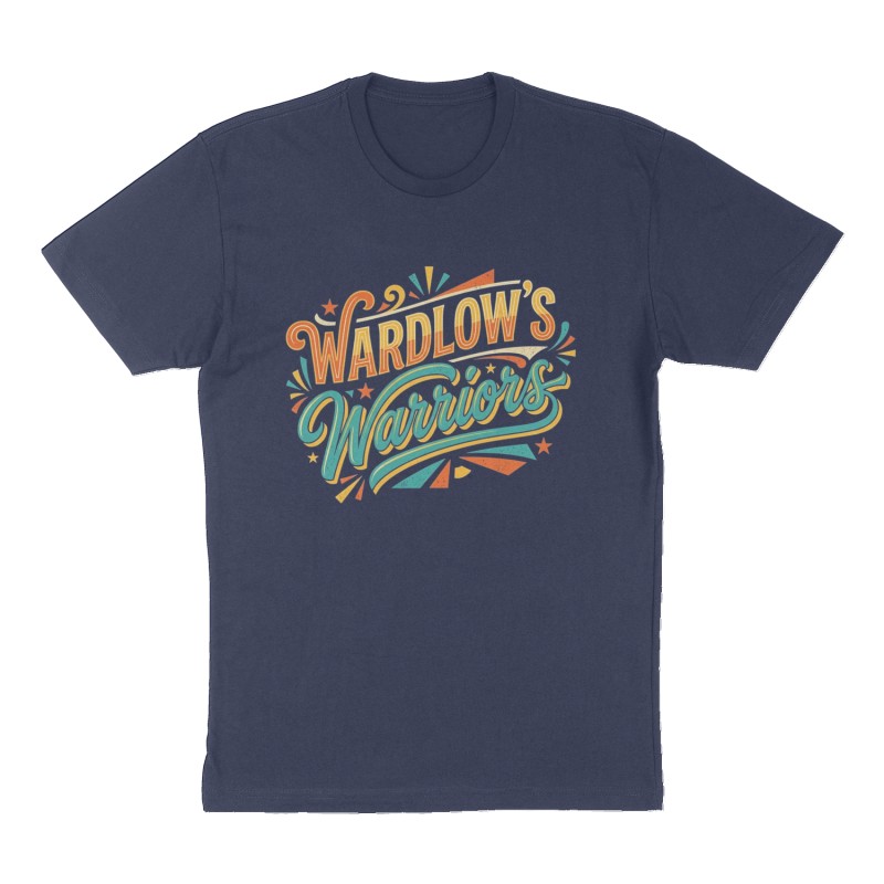 Custom t-shirt: "Wardlow’s Warriors", Front print, navy shirt