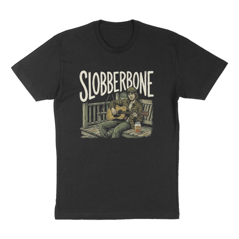 Custom t-shirt: "Slobberbone", Front print, black shirt