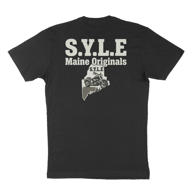 Custom t-shirt: "S.Y.L.E", Back print, black shirt