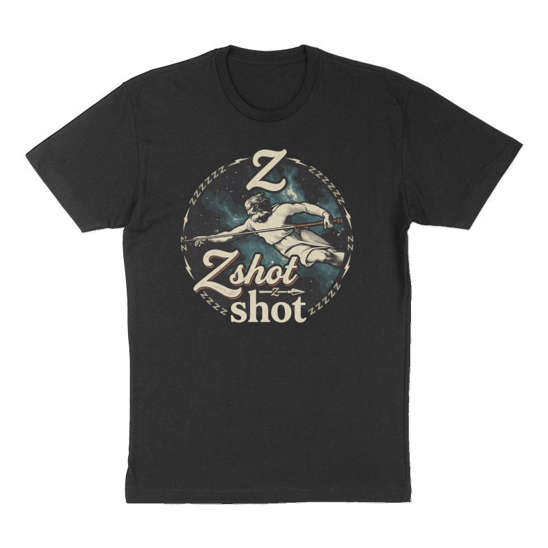 Custom t-shirt: "Z shot ", Front print, black shirt