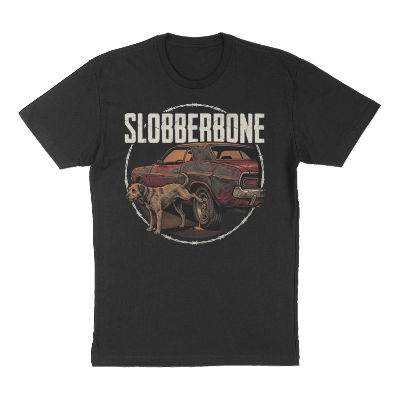 Custom t-shirt: "Slobberbone", Front print, black shirt