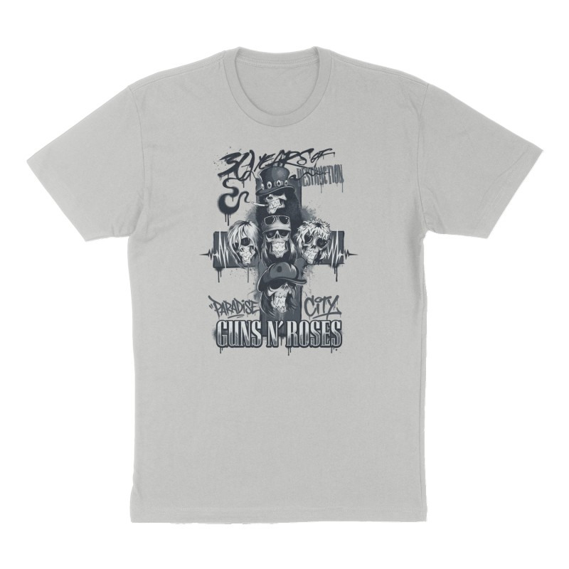 Custom t-shirt design, Front print, heather-gray shirt