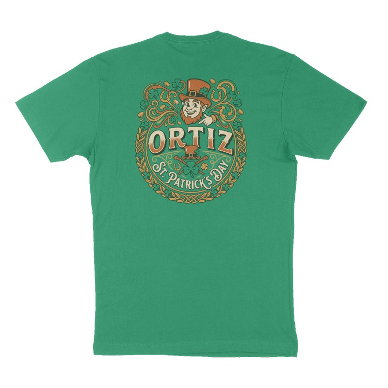 Custom t-shirt design, Back print, green shirt