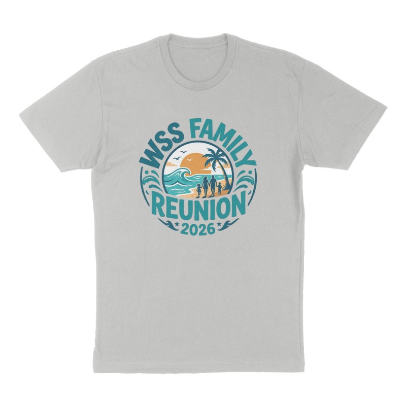 Custom t-shirt: "WSS Family Reunion ", Front print, heather-gray shirt
